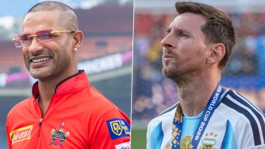 Shikhar Dhawan Pays Tribute to Lionel Messi After His Retirement From International Football
