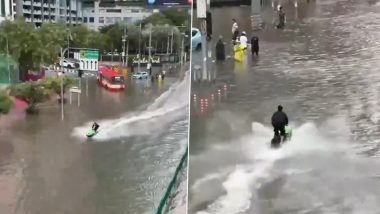 Bangkok Flood: Jet Skier Arrested Over Stunt on Submerged Roads as Death Toll Reaches 12 (Video)
