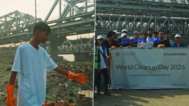 Bittu Tabahi Cleans Up Yamuna River in Delhi, Removes 585 kg of Waste on World Cleanup Day 2026 (Video)