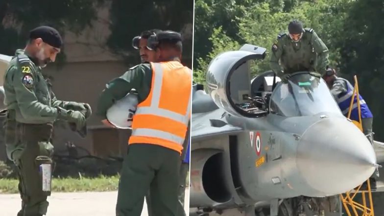 Japan Air Force Chief Takehiro Morita Flies LCA Tejas During Veer Guardian 2026 With Indian Counterpart (Video)
