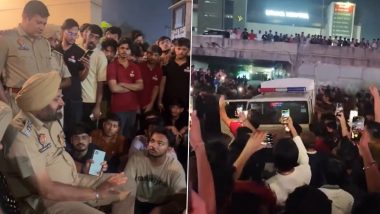 Chitkara University Protests: Suicide Rumours Spark Clashes, Vandalism at Rajpura Campus (Videos)