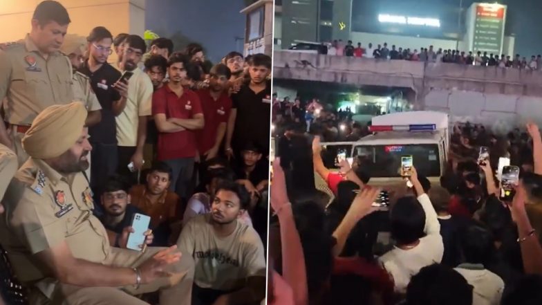 Chitkara University Protests: Suicide Rumours Spark Clashes, Vandalism at Rajpura Campus (Videos)