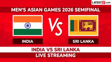 India vs Sri Lanka Live Streaming and Free Telecast of Men's Asian Games 2026 Cricket Semifinal in India