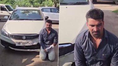 First Video Shows Kalyan Bainsla on Knees After Arrest in Gurugram Biker Hit-and-Run Case