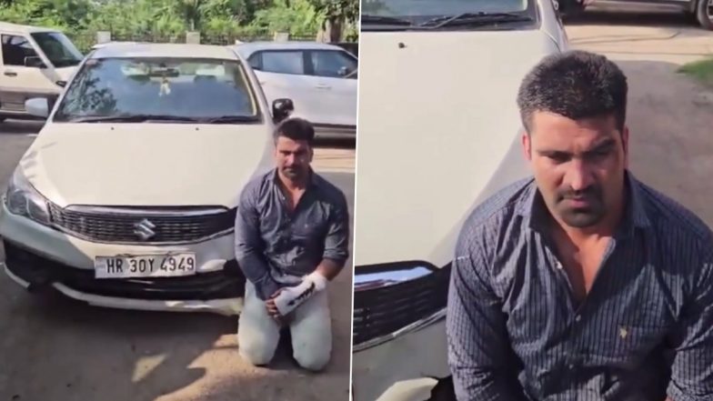 First Video Shows Kalyan Bainsla on Knees After Arrest in Gurugram Biker Hit-and-Run Case