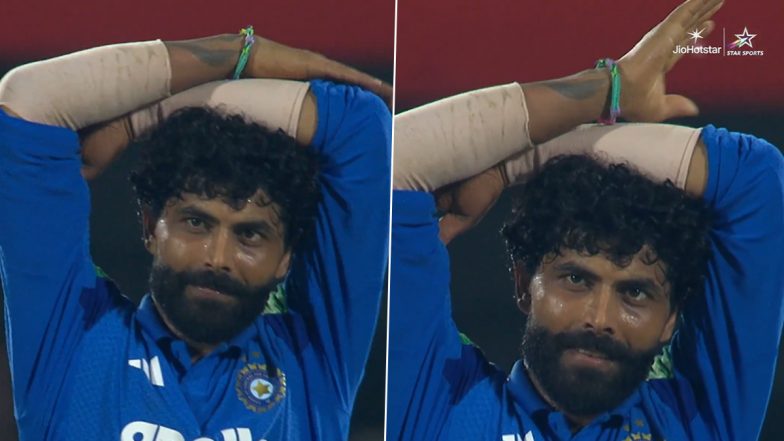 Ravindra Jadeja Pulls Off Emraan Hashmi&rsquo;s Viral Hookstep After Dismissing Amir Jangoo in IND vs WI 2nd ODI 2026