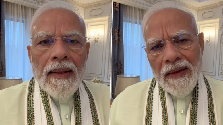 PM Narendra Modi Hails 7.8% GDP Growth in New Video, Takes Dig at &lsquo;Jhooth Ki Goonj&rsquo; Amid Rahul Gandhi Campaign