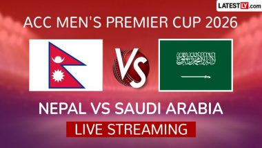 Nepal vs Saudi Arabia, Live Streaming and Free Telecast in India, ACC Men's Premier Cup 2026