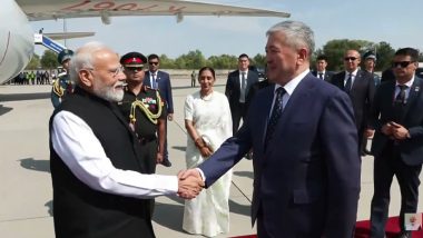 PM Narendra Modi Emplanes for Delhi After Attending SCO Summit in Kyrgyzstan