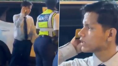 Drunk Man in Ecuador Tries To &lsquo;Call Lawyer&rsquo; Using Bank Card During Traffic Check, Video Goes Viral