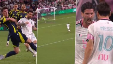 Lionel Messi Goal Video: Inter Miami Star Scores Outside-the-Box Stunner Against Nashville in MLS 2026