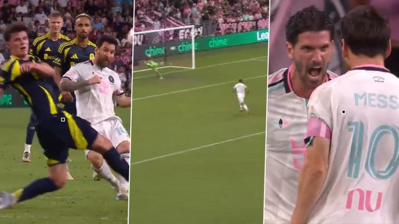 Lionel Messi Goal Video: Inter Miami Star Scores Outside-the-Box Stunner Against Nashville in MLS 2026