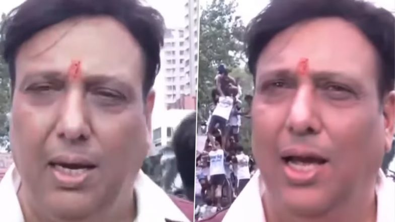 Govinda Makes Cryptic Remark Amid Sunita Ahuja Marital Dispute at Dahi Handi Celebration