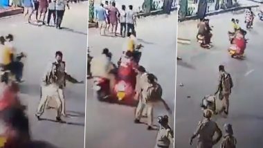 Hyderabad Hit-and-Run Video: Police SI Dies After Speeding Bike Hits Him During Ganesh Duty