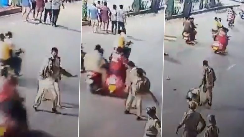 Hyderabad Hit-and-Run Video: Police SI Dies After Speeding Bike Hits Him During Ganesh Duty