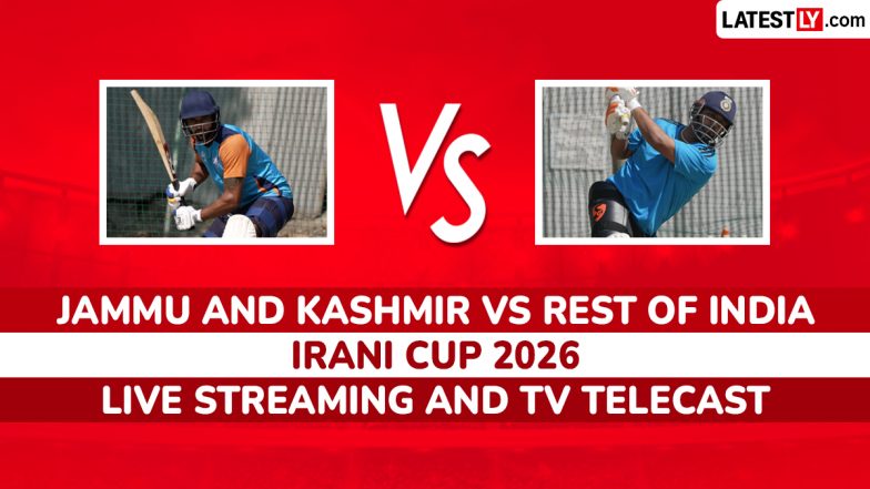 Jammu and Kashmir vs Rest of India, Live Streaming Online and Free Telecast, Irani Cup 2026