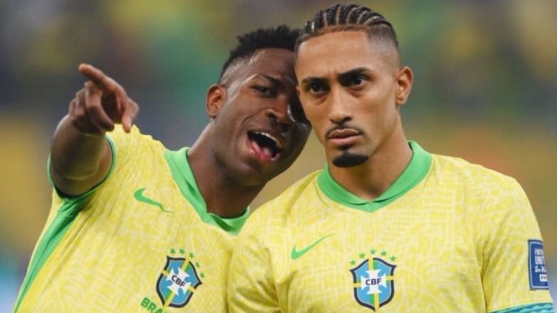 India vs Brazil: Vinicius Jr, Raphinha Headline Selecao Squad for Historic International Friendly in Kolkata