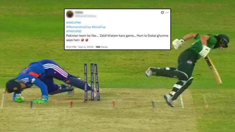 &lsquo;Hum to Dubai Ghumne Aaye Hain&rsquo;, Fans React As Pakistan Suffer Batting Failure in IND vs PAK Women&rsquo;s Asia Cup 2026