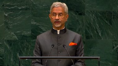 EAM S Jaishankar Says &lsquo;Endless War Must Give Way Now to an End to War&rsquo; at UNGA (Video)