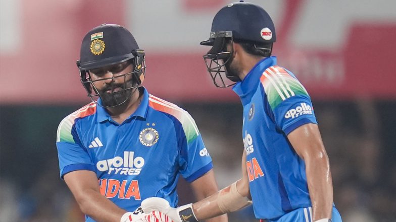 Rohit Sharma, Shubman Gill Equal Sachin Tendulkar and Sourav Ganguly&rsquo;s Record of Second-Highest Opening Partnership for India in ODIs