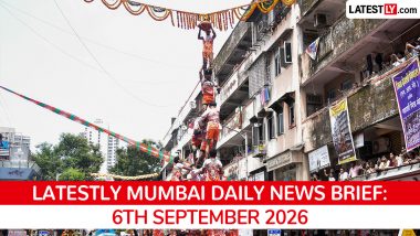 Mumbai Latest News Today on September 6th, 2026: Dahi Handi Tragedies, Train Disruptions & Prohibitory Orders