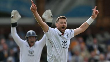 Ollie Robinson Reaches 100-Wicket Milestone in Tests, Achieves Feat During PAK vs ENG 3rd Test 2026