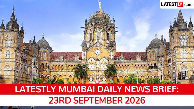Mumbai Latest News Today on September 23rd, 2026: IIT Probe, Drought Measures, Firecracker Ban &amp; FDA Action