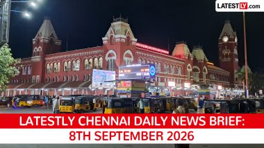 Chennai Latest News Today on September 8th, 2026: PM Modi's Visit, CM Vijay's Oath & Metro Rail