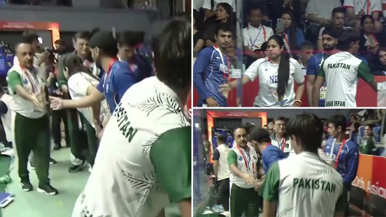 India, Pakistan Squash Players Shake Hands After Asian Games 2026 Quarterfinal Match