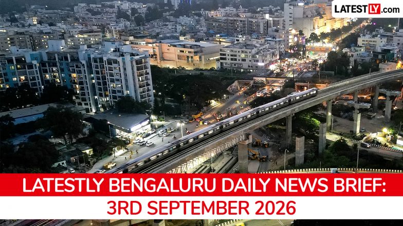Bengaluru Latest News Today on September 3rd, 2026: Aero India, Metro Pink Line &amp; Urban Development