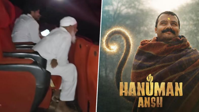 &lsquo;Hanuman Ansh&rsquo;: Muslim Man Watches Shobhinaw Satyaa&rsquo;s Devotional Film Barefoot in Theatre in Viral Video
