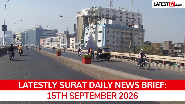Surat Latest News Today on September 15th, 2026: Rain Alert, Food Poisoning, Market Fire &amp; Diamond Worker Relief