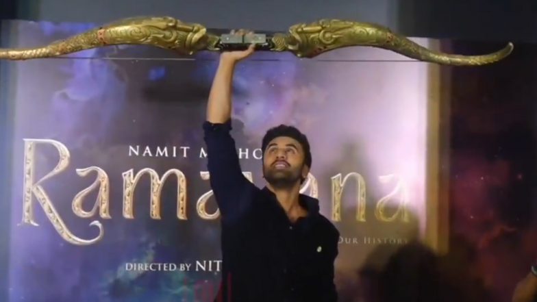 &lsquo;Ramayana&rsquo;: Ranbir Kapoor Lifts Shiv Dhanush at Event