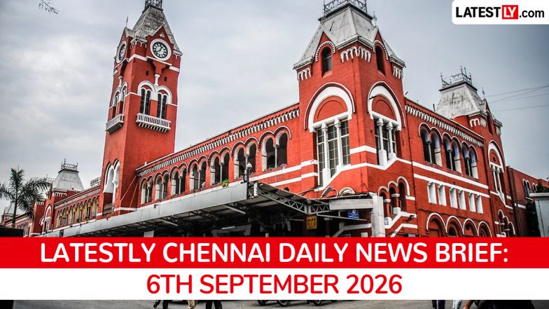 Chennai Latest News Today on September 6th, 2026: CM Vijay Takes Oath, New Townships &amp; Sugar Price Hike
