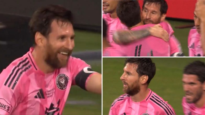 Lionel Messi Goal Video: Inter Miami Star Scores 100th Goal for Herons in Campeones Cup 2026 Final Against Cruz Azul