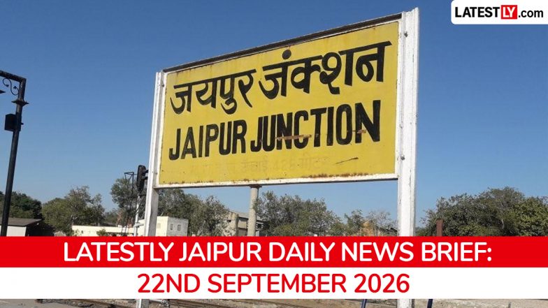 Jaipur Latest News Today on September 22nd, 2026: BJP Dominates ULBs, MLA Arrested &amp; Cultural Festivities