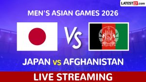 Japan vs Afghanistan Live Streaming and Free Telecast of Men's Asian Games 2026 Cricket in India