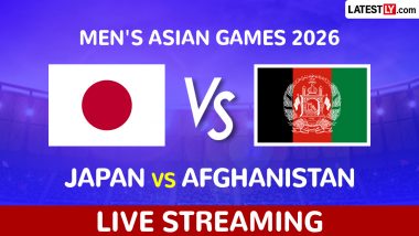 Japan vs Afghanistan Live Streaming and Free Telecast of Men's Asian Games 2026 Cricket in India