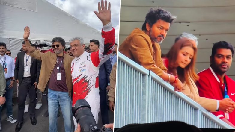Le Mans Cup 2026: Vijay Flags Off Ajith Kumar’s Silverstone Race As Trisha Krishnan Cheers From Stands