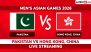 Pakistan vs Hong Kong, China Live Streaming and Free Telecast of Men's Asian Games 2026 Cricket in India