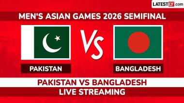 Pakistan vs Bangladesh Live Streaming and Free Telecast of Men's Asian Games 2026 Cricket Semifinal in India