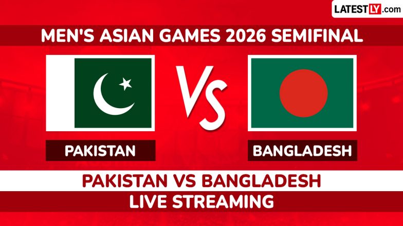 Pakistan vs Bangladesh Live Streaming and Free Telecast of Men's Asian Games 2026 Cricket Semifinal in India