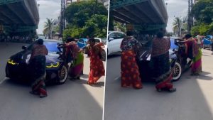 social-viral-Hyderabad BMW Viral Video: Transgender Group Allegedly Demands INR 2 Lakh From New Car Owner, Blocks Road