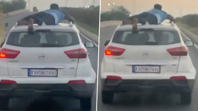 Coimbatore: Cop Clings to Car Roof for 40 km To Catch Suspected Gutkha Smugglers, Video Goes Viral