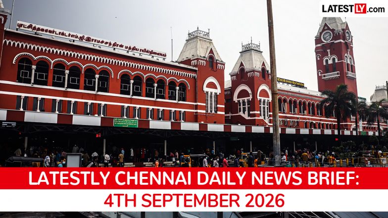 Chennai Latest News Today on September 4th, 2026: CM Vijay Unveils Mega Plans, Assembly Complex &amp; HC Language