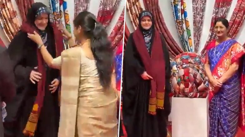 Who Is Zahra Pezeshkian? Iran President Masoud Pezeshkian&rsquo;s Daughter Visits BRICS Bazaar in Delhi (Videos)