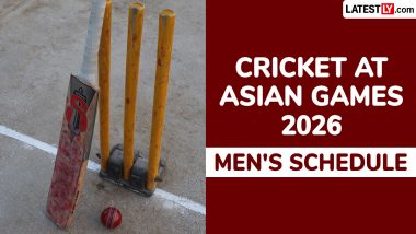 Cricket at Asian Games 2026 Men's Competition Full Schedule in IST