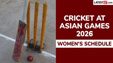 Cricket at Asian Games 2026 Women's Competition Full Schedule in IST