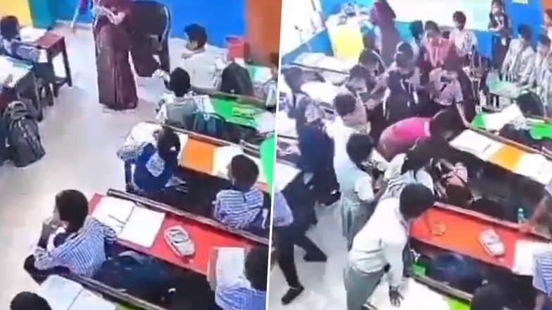 Balrampur: Class 2 Girl Collapses as Loud DJ Procession Passes UP School (Disturbing Video)