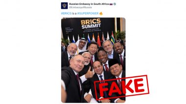 BRICS Summit 2026 &lsquo;Selfie&rsquo; With Vladimir Putin, PM Modi, Xi Jinping Posing for Photo? Fact Check Reveals Truth